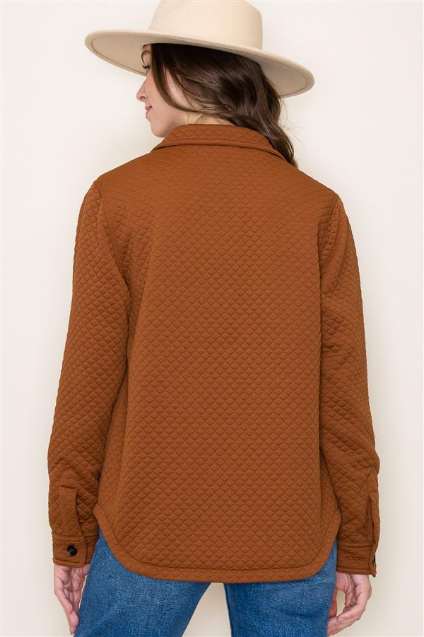 The Rayne Quilted Shacket OneNine Boutique