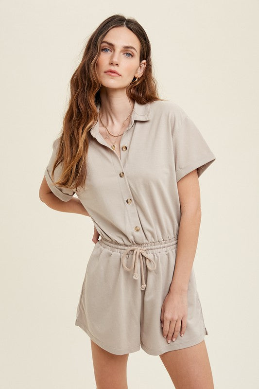 The Kari French Terry Romper