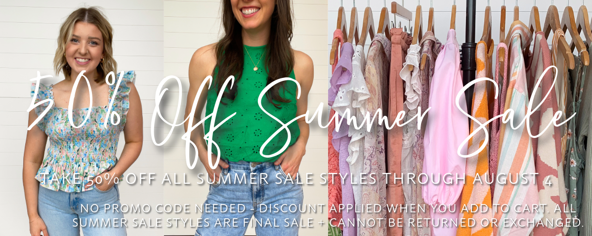 Summer Sale - 50% Off