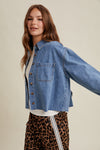 The Freya Cropped Denim Shirt