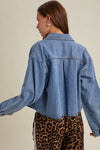 The Freya Cropped Denim Shirt