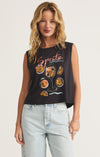 z supply spritz la mer graphic tank muscle tank black relaxed fit crewneck