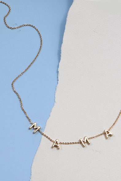 mothers day mama charm necklace dainty necklace gold