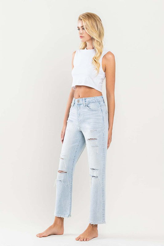 The Beverly Super High Rise Straight Jeans
