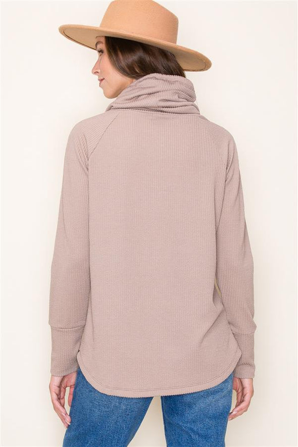 The Taya Cowl Neck Pullover