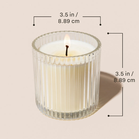 The Warm + Cozy 11 oz. Fluted Soy Candle