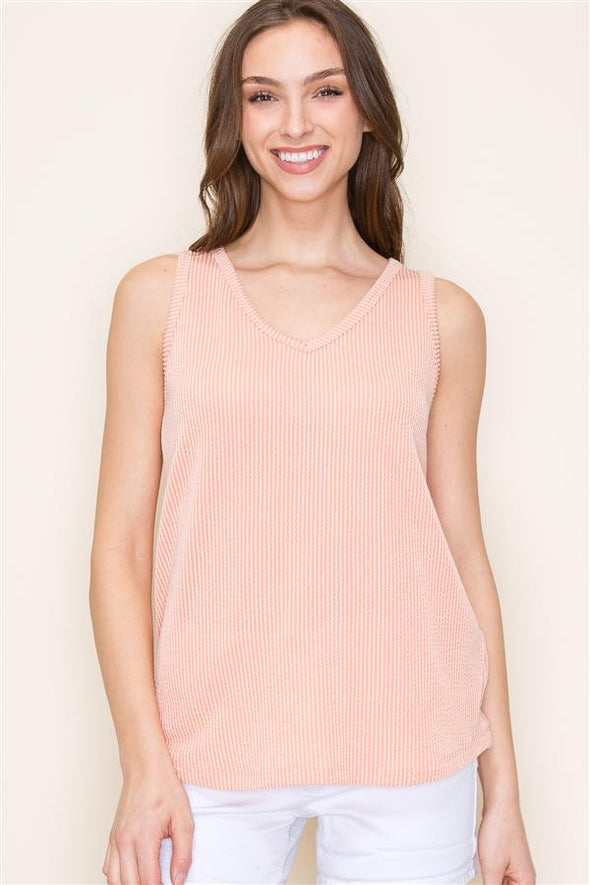 The Carrie Relaxed Rib Tank