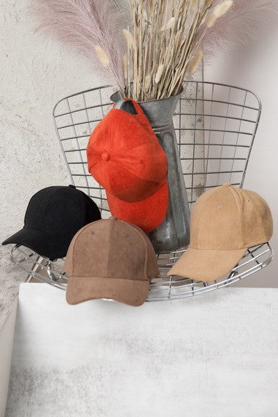 The Sarah Suede Baseball Hat
