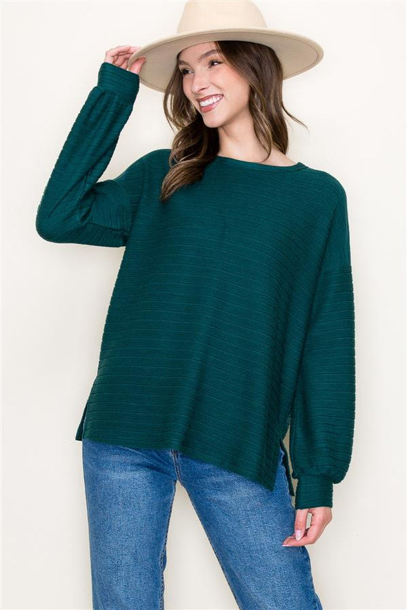 The Adalee Balloon Sleeve Pullover