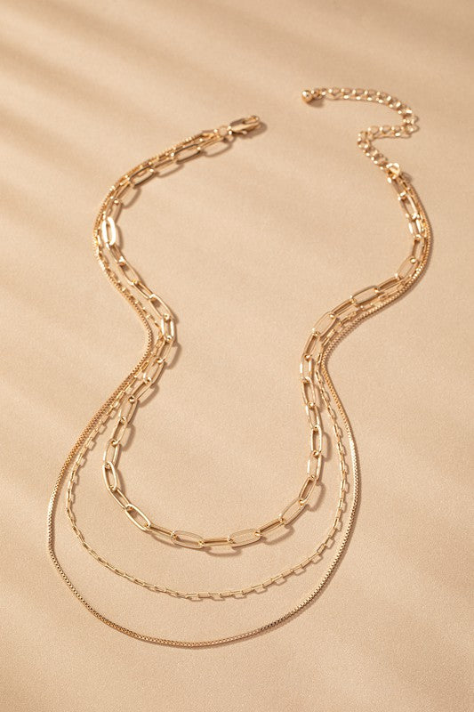 The Amaya Delicate Layered Chain Necklace
