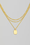 The Hunter Rectangle Charm Layered Necklace