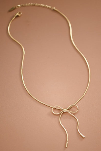 The Genevieve Bow Necklace