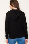 The Gia Textured Hoodie Top