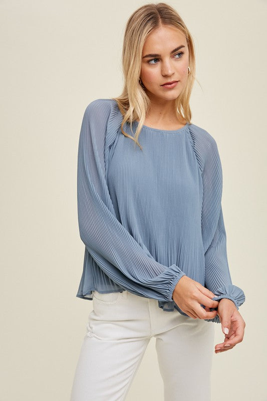 The Demi Pleated Blouse