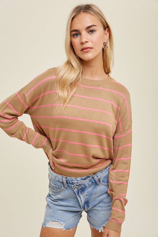 The Sabrina Lightweight Striped Sweater