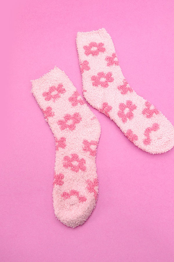 The Daisy Plush Fuzzy Socks