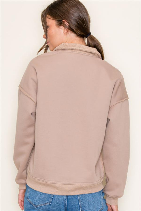 The Jeanna Half Zip Fleece Pullover