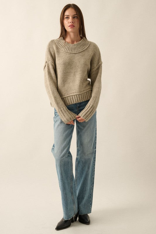 Chunky Knit Sweater, KEY Boutique
