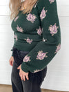 The Natalia Square Neck Floral Sweater