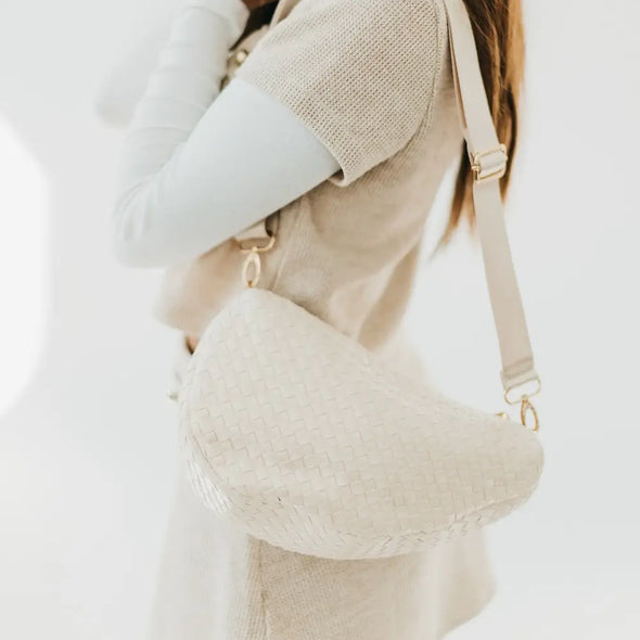 The Romee Woven Saddle Bag