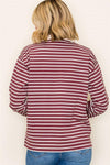 The Scarlett Collared Striped Sweatshirt