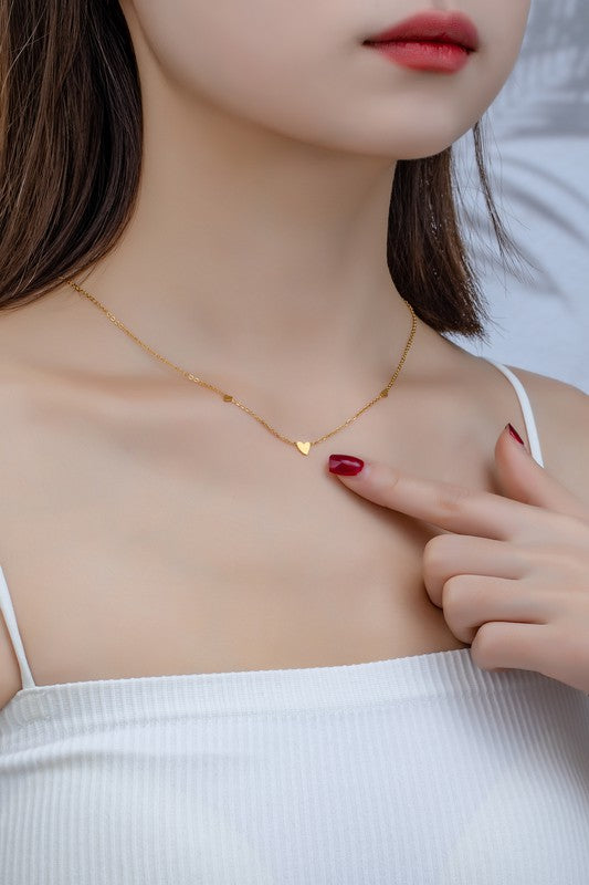 The Esme Heart Charm Station Necklace