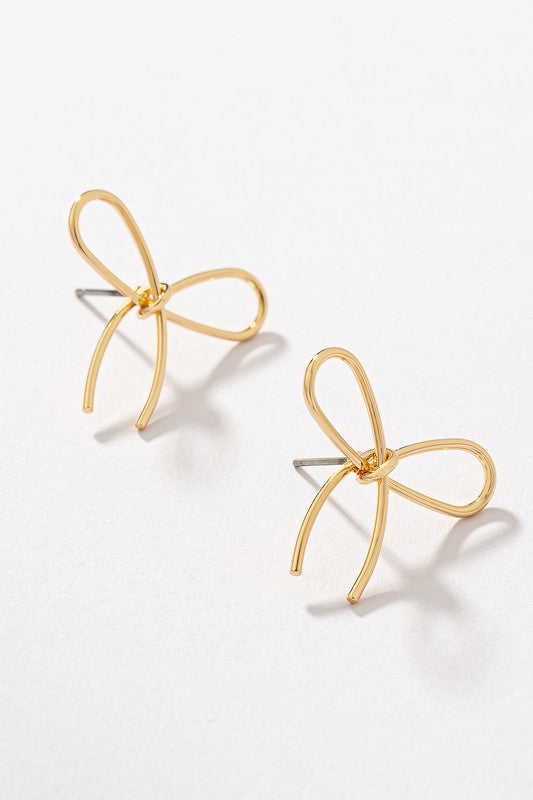 The Val Bow Stud Earrings