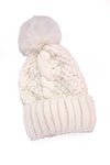 The Serena Cable Knit Pom Beanie