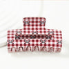 The Rochelle Checkered Bow Hair Claw Clip