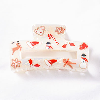 festive christmas inspired hair claw clip