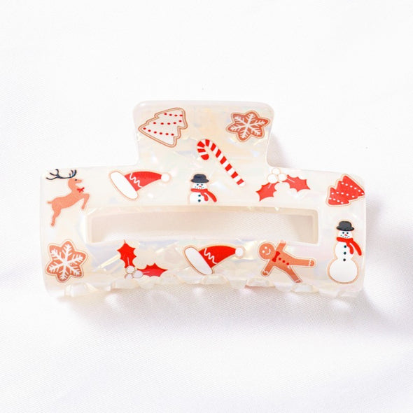 festive christmas inspired hair claw clip