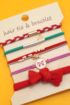 The Jayla Knot Bracelet + Hair Tie Set
