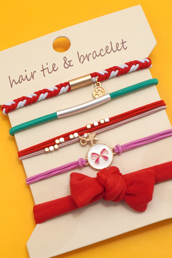 The Jayla Knot Bracelet + Hair Tie Set