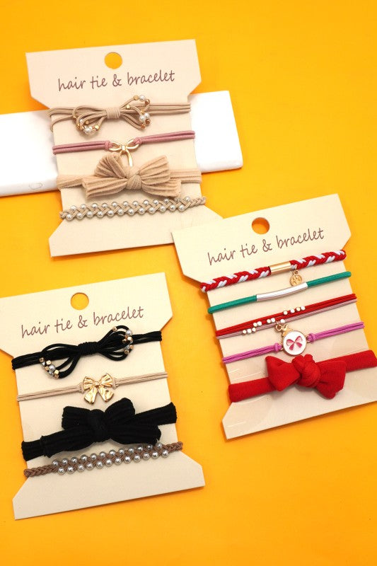 The Jayla Knot Bracelet + Hair Tie Set