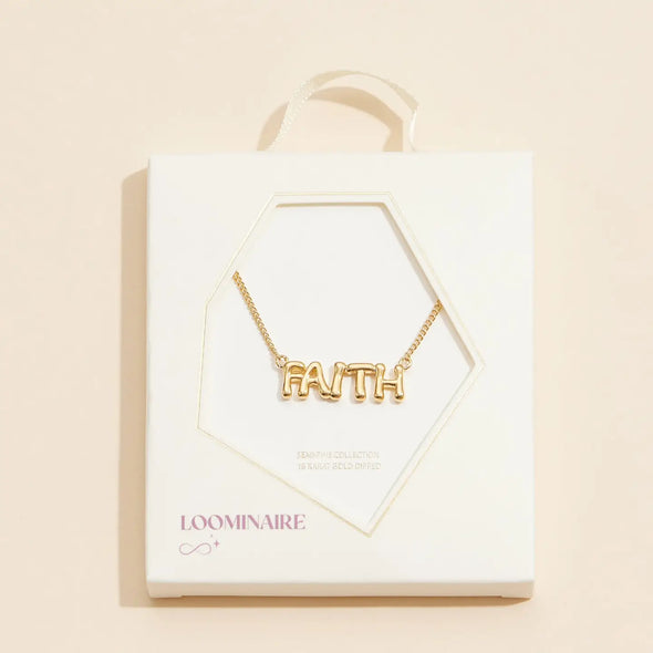 The 'Faith' Bubble Necklace