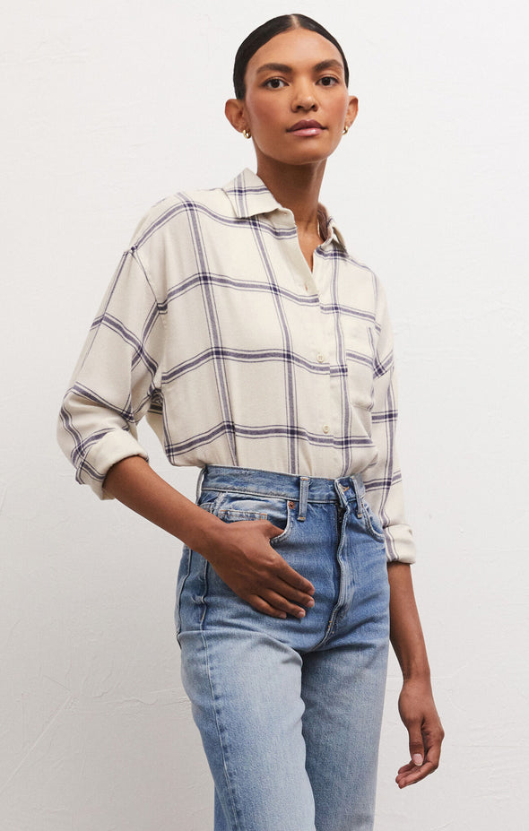 The River Plaid Button Up