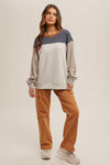 The Adalee Color Block Fleece Pullover