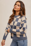 The Gabby Checker Print Sweater