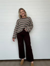The Piper Crochet Striped Sweater