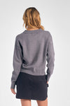 The Nina V-Neck Collared Sweater