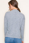 The Holly Mock Neck Center Seam Sweater