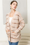 The Loralei Stitched Stripe Cardigan