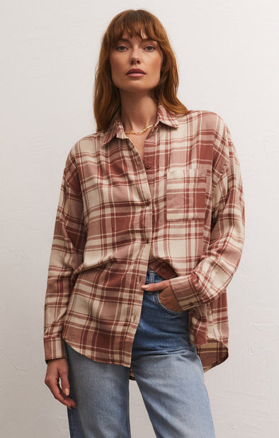 The River Plaid Button Up