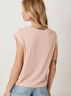 mystree front string detail cinched tee