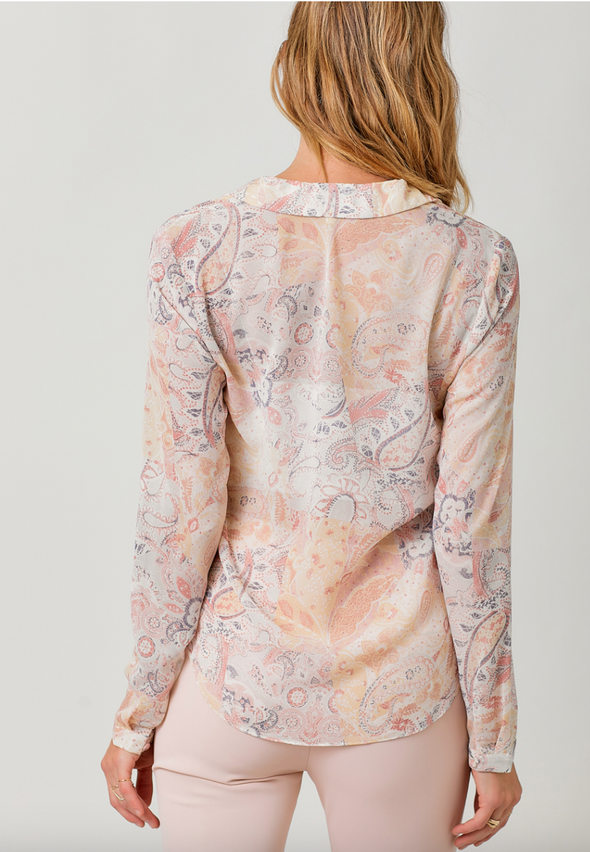 The Johanna Floral Tie Front Blouse