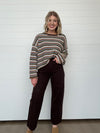 The Piper Crochet Striped Sweater