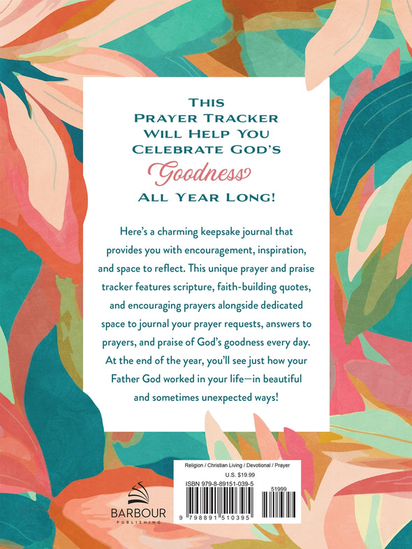 The A Year of God's Goodness Prayer + Praise Tracker Book