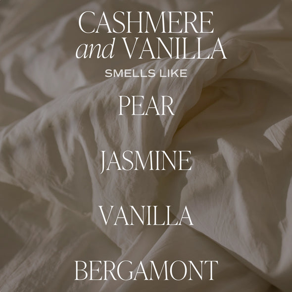 The Cashmere + Vanilla 9 oz. Soy Jar Candle