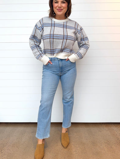 The Louise High Rise Hem Detail Comfort Straight