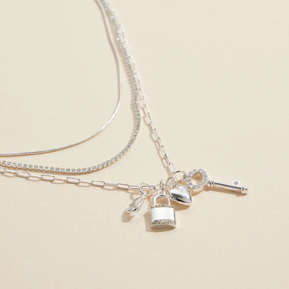 The Claire Layered Charm Necklace